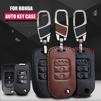 Genuine Leather Key Chain Ring Cover Case Holder/Key Pack Cover Accessories For Honda Accord/Civic/CRV/Spirior Folding Key
Genuine Leather Key Chain Ring Cover Case Holder/Key Pack Cover Accessories For Honda Accord/Civic/CRV/Spirior Folding Key