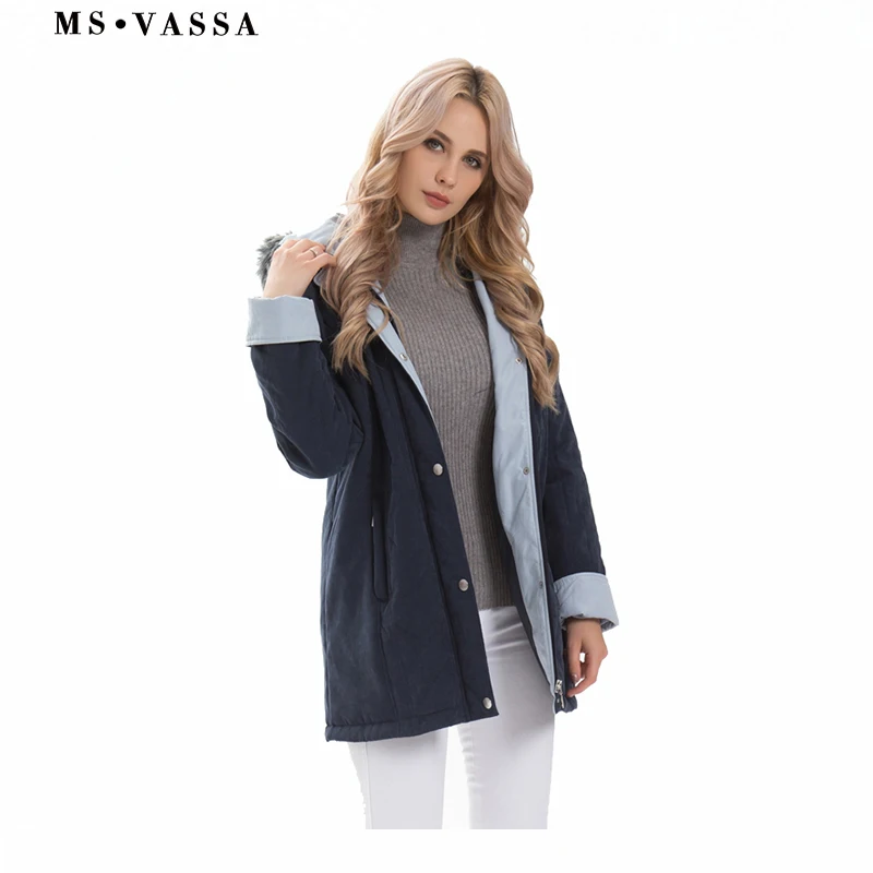 MS VASSA Women Parkas New Ladies Winter thick Jackets hood with fake fur classic contrast moss plus over size 4XL 6XL outerwear
MS VASSA Women Parkas New Ladies Winter thick Jackets hood with fake fur classic contrast moss plus over size 4XL 6XL outerwear