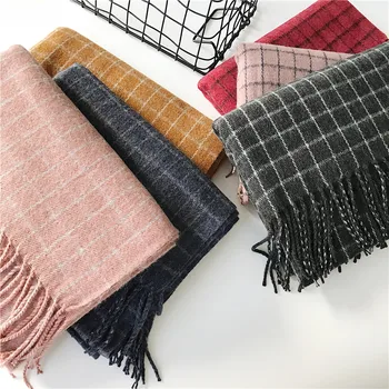 Fall and Winter 2019 New Japanese Small Chequer Simple Cashmere Scarf for Men and Women,Shawl Thickening and Warm Neck
Fall and Winter 2019 New Japanese Small Chequer Simple Cashmere Scarf for Men and Women,Shawl Thickening and Warm Neck