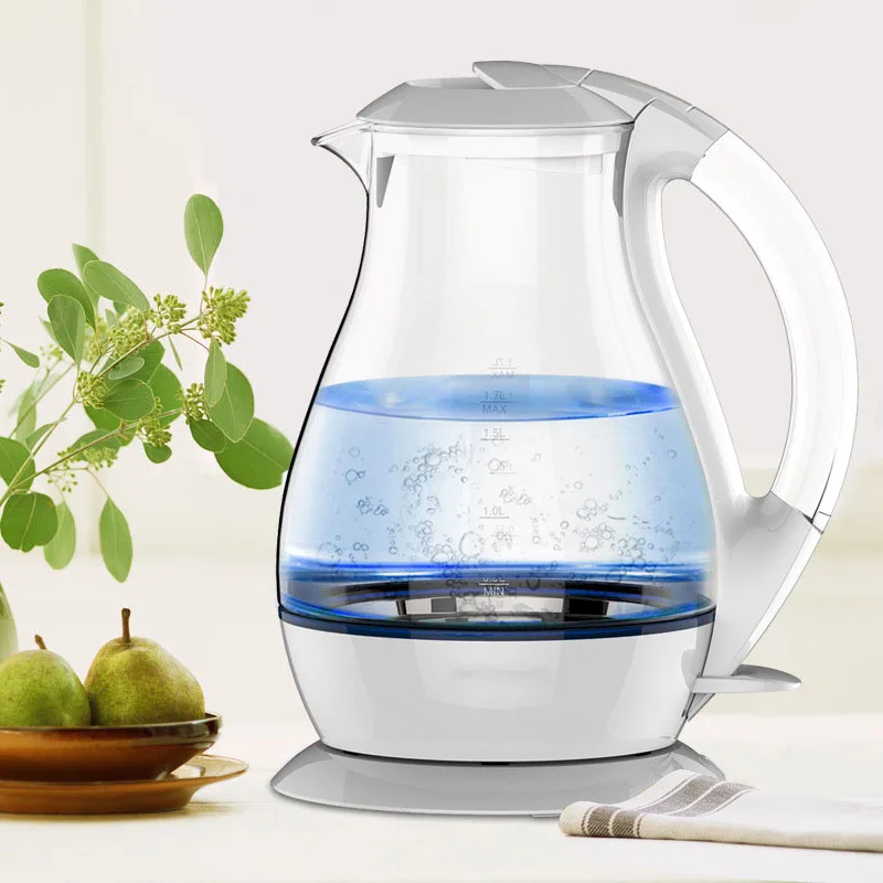 1800W High Power Large Capacity 1.7L Household Electric Water Kettle Fast Boiling Water Pot High Boron Glass Transparent Kettle 
1800W High Power Large Capacity 1.7L Household Electric Water Kettle Fast Boiling Water Pot High Boron Glass Transparent Kettle