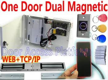 One Door Dual Magnetic lock PSU All-in-one Power Box+RFID EM Card reader 1 Door Entry+Exit Electro Magnetic Lock+No Touch Exits
One Door Dual Magnetic lock PSU All-in-one Power Box+RFID EM Card reader 1 Door Entry+Exit Electro Magnetic Lock+No Touch Exits