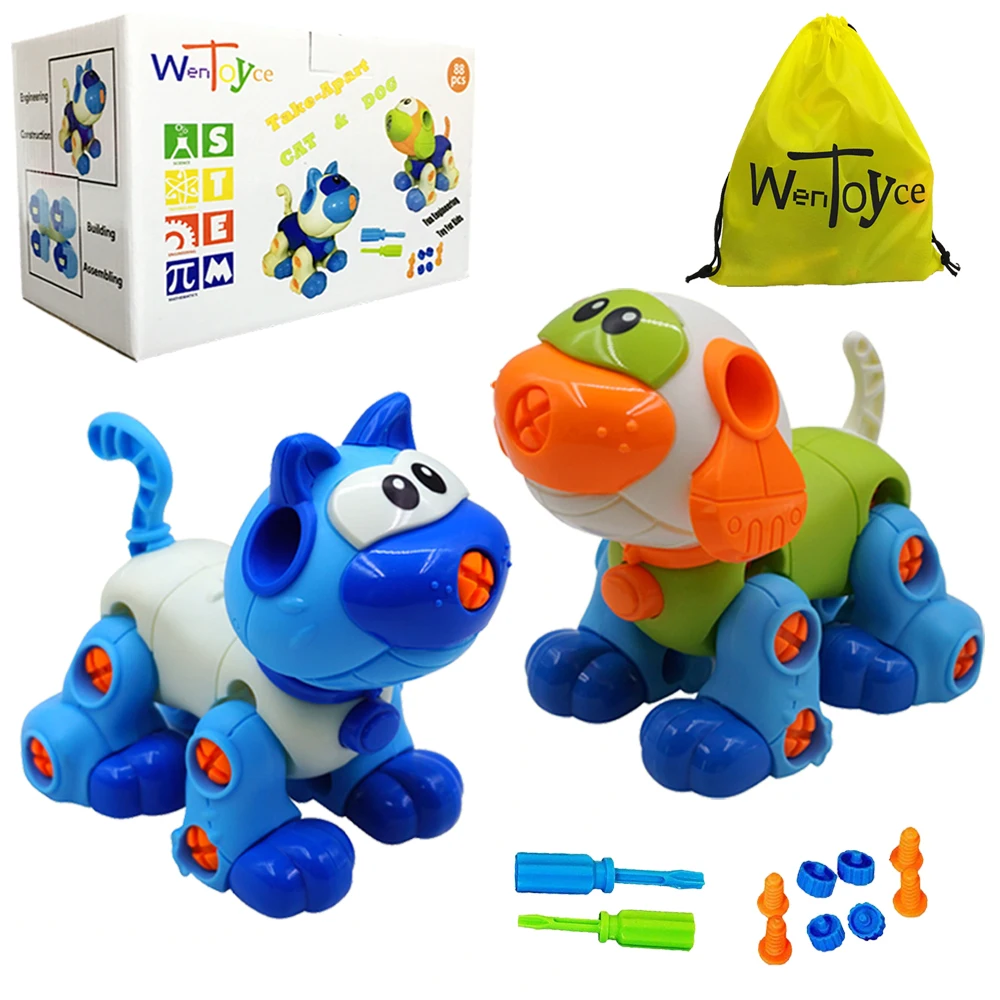 Blocks Puzzle Set Take Apart Toys Creative DIY Building Cat Dog Animal Model Builds Motor Skill, Educational Construction Kit
Blocks Puzzle Set Take Apart Toys Creative DIY Building Cat Dog Animal Model Builds Motor Skill, Educational Construction Kit