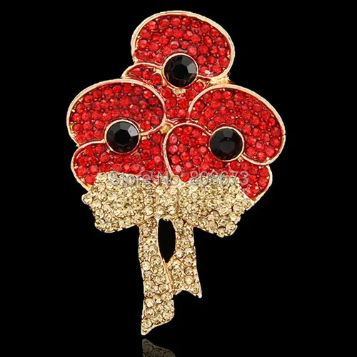 DHL Free Shipping Wholesale Cheap Crystal Poppy Brooch Gold Color Triangular Three Poppy Flower Bow Brooch
DHL Free Shipping Wholesale Cheap Crystal Poppy Brooch Gold Color Triangular Three Poppy Flower Bow Brooch