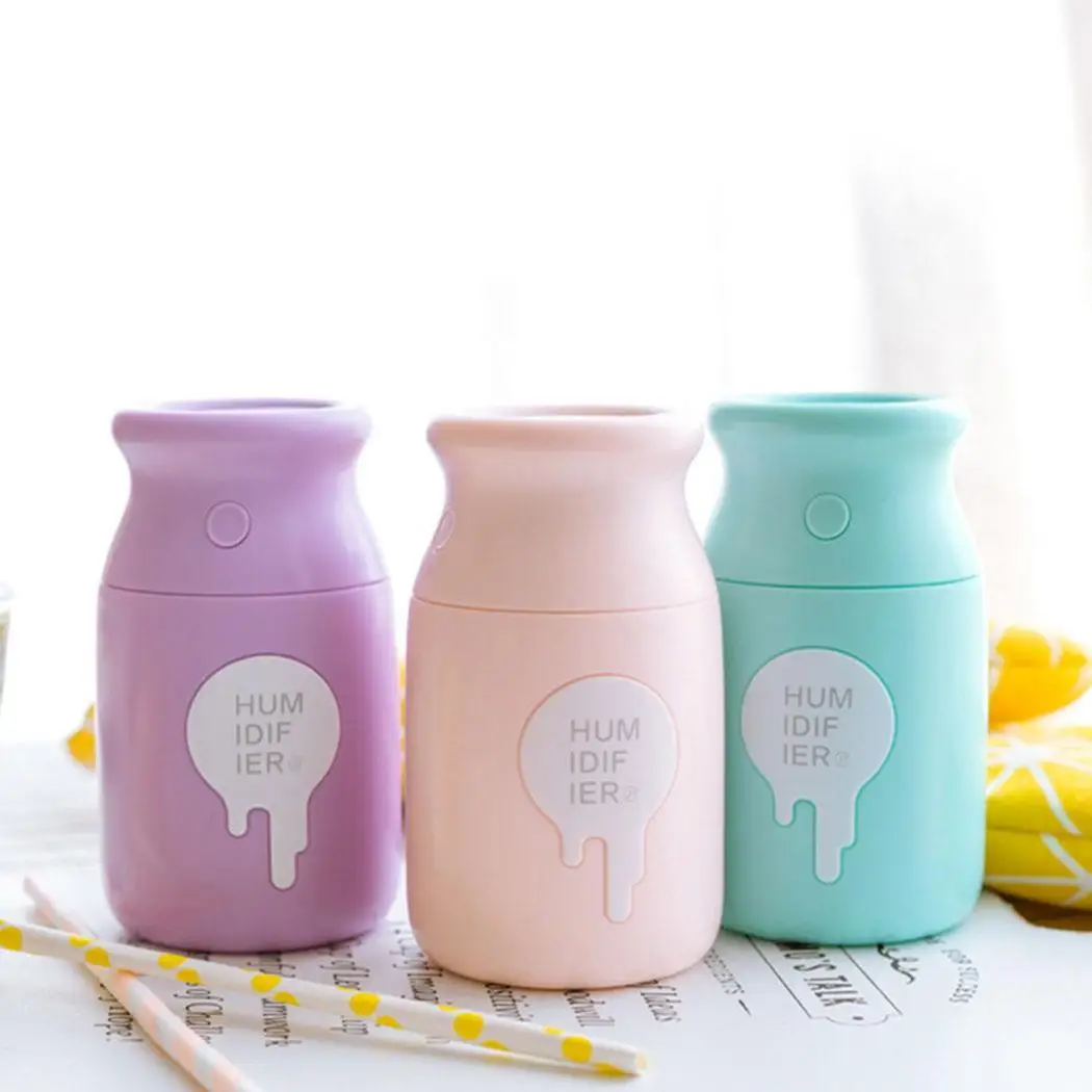 180ML Portable USB Humidifier Creative Milk Bottle Humidifiers Anti-dry Protection Office Desktop Ultrasonic Mist Air Diffuser
180ML Portable USB Humidifier Creative Milk Bottle Humidifiers Anti-dry Protection Office Desktop Ultrasonic Mist Air Diffuser
