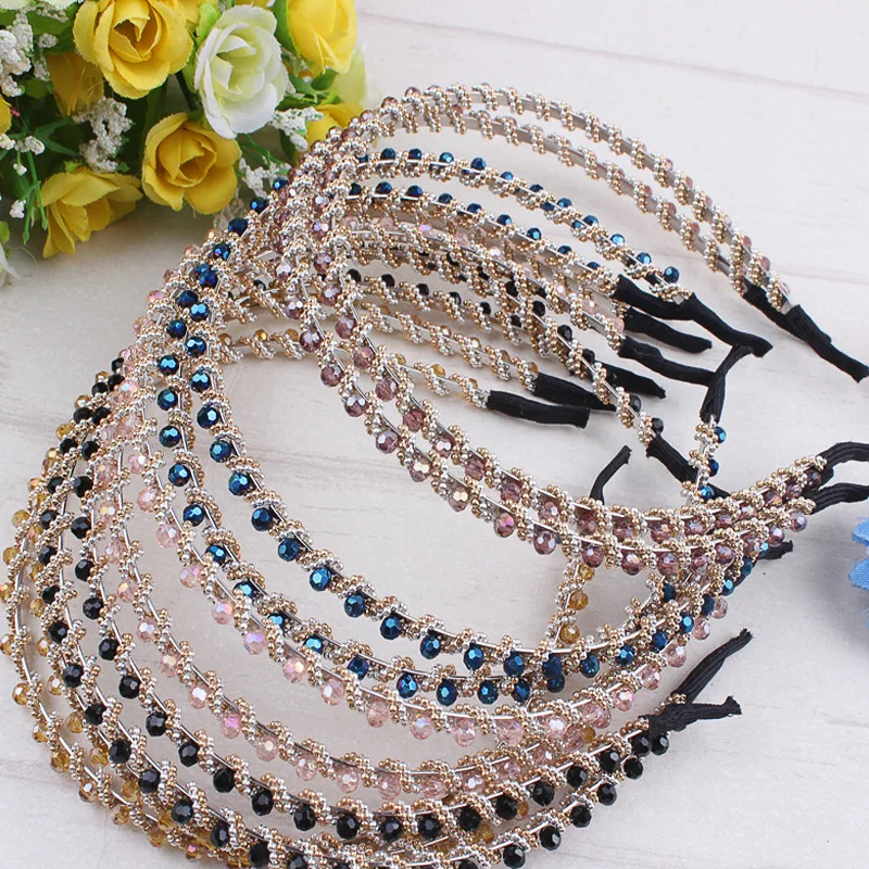 Fashion Women Handmade Headband Flower Metal Crystal Beads Hairbands Hair Clasp Headwear Girls Hair Accessories
Fashion Women Handmade Headband Flower Metal Crystal Beads Hairbands Hair Clasp Headwear Girls Hair Accessories