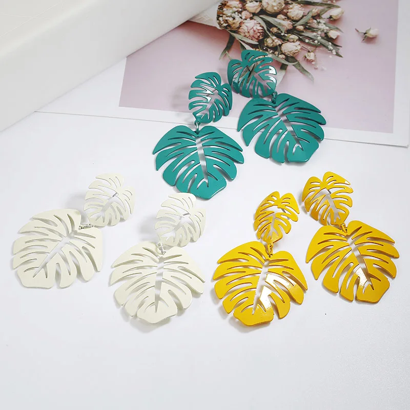 Bohemian Big Tree Leaves Long Pendant Dangle Earrings For Women Colorful Metal Hollow Statement Drop Earrings Jewelry Fashion
Bohemian Big Tree Leaves Long Pendant Dangle Earrings For Women Colorful Metal Hollow Statement Drop Earrings Jewelry Fashion