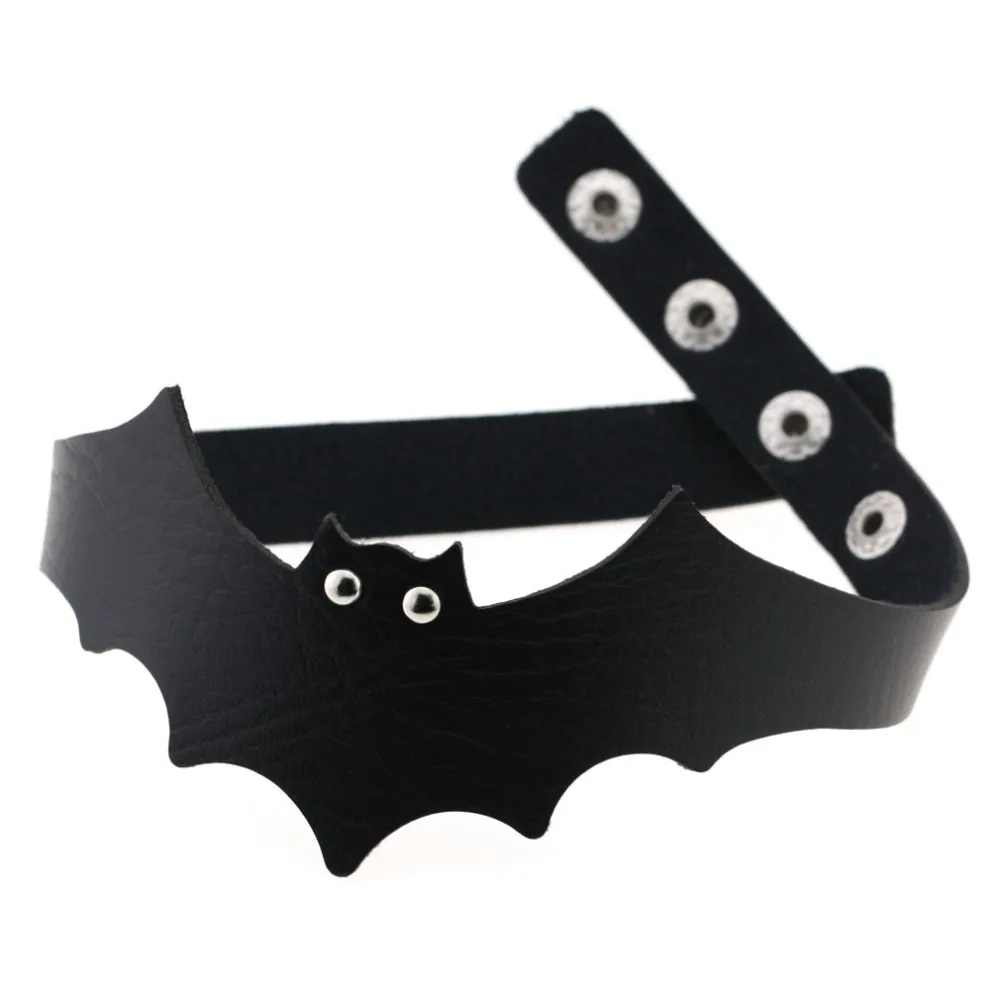 39*5cm Trendy Handmade PU Leather Bat Wings Harness Necklace Rock Collar Punk Goth Choker Necklace
39*5cm Trendy Handmade PU Leather Bat Wings Harness Necklace Rock Collar Punk Goth Choker Necklace