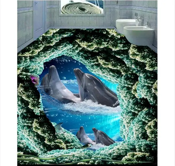 3d wallpaper custom 3d flooring painting wallpaper murals Dolphin bathing bedroom floor 3D wall 3d living room photo wallpaer
3d wallpaper custom 3d flooring painting wallpaper murals Dolphin bathing bedroom floor 3D wall 3d living room photo wallpaer