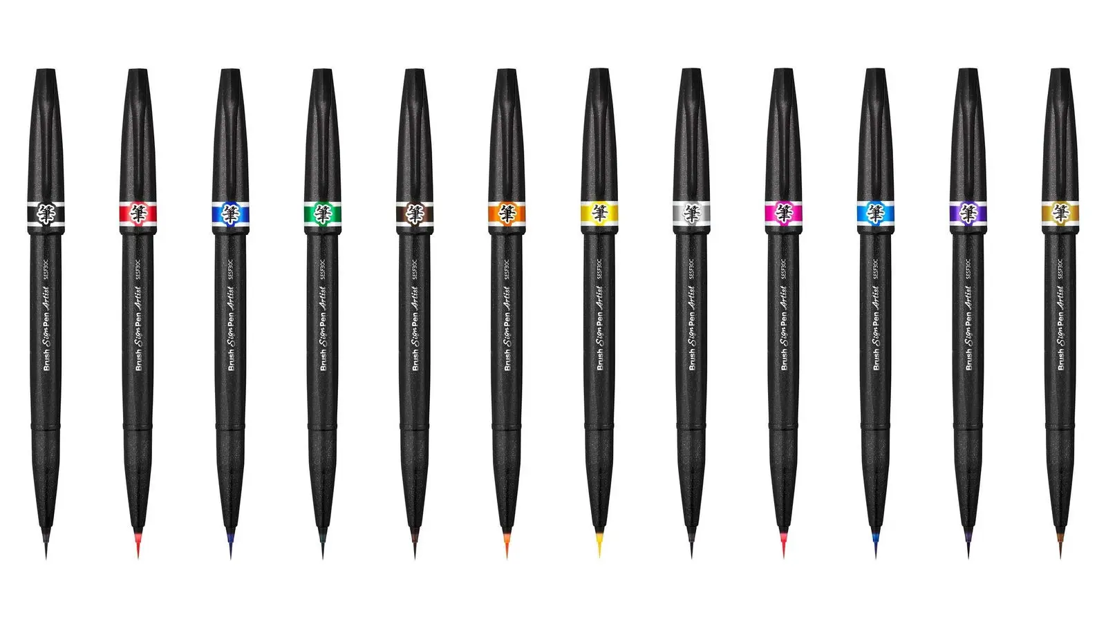 Pentel Artist SESF30C Assorted Caligraphy Ultra Fine Point Brush Sign Pens 12 Color Bundle Set
Pentel Artist SESF30C Assorted Caligraphy Ultra Fine Point Brush Sign Pens 12 Color Bundle Set