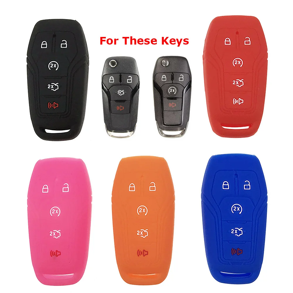 Silicone Key Case FOR Ford F-150 Fusion Focus Fiesta Explorer F-250 F-350 F-450 Mustang F-550 Auto Key Cover Shell Accessories
Silicone Key Case FOR Ford F-150 Fusion Focus Fiesta Explorer F-250 F-350 F-450 Mustang F-550 Auto Key Cover Shell Accessories