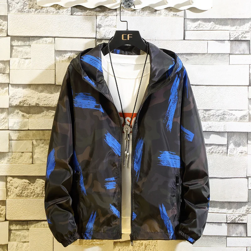 Printing Men's Sunscreen Jacket New Trend Camouflage Hoodie Casual Zipper Streetwear Large Size M-8XL;YA050
Printing Men's Sunscreen Jacket New Trend Camouflage Hoodie Casual Zipper Streetwear Large Size M-8XL;YA050