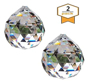 H&D 40mm Clear Crystal Ball Prism Glass Chandelier Hanging Drops Pendulum Pendant,Pack of 2
H&D 40mm Clear Crystal Ball Prism Glass Chandelier Hanging Drops Pendulum Pendant,Pack of 2