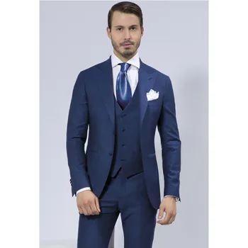 New New Sale Flat Skinny Wool Navy Wedding Suits For Men Shawl Lapel Groomsmen Tuxedos Mens Slim Fit Suit (jacket+pants+vest)
New New Sale Flat Skinny Wool Navy Wedding Suits For Men Shawl Lapel Groomsmen Tuxedos Mens Slim Fit Suit (jacket+pants+vest)