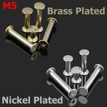 M5 M5x12 M5*12 Carbon Steel Brass Nickel Plated Photo Album Nail Snap Rivet Book Butt Binding Assembly Bolt Chicago Screw
M5 M5x12 M5*12 Carbon Steel Brass Nickel Plated Photo Album Nail Snap Rivet Book Butt Binding Assembly Bolt Chicago Screw