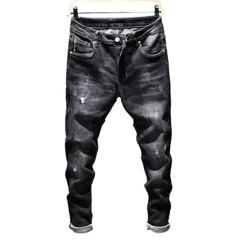 Good Quality Men's Black Skinny Jeans New Male Holes Slim Denim Long Jeans Men Solid Casual Pencil Pants Slim J
Good Quality Men's Black Skinny Jeans New Male Holes Slim Denim Long Jeans Men Solid Casual Pencil Pants Slim J