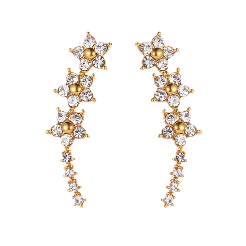 Daisy Flower Crawler Earrings Crystal Sunflower Stud Earrings Sweet Jewelry for Women Girls
Daisy Flower Crawler Earrings Crystal Sunflower Stud Earrings Sweet Jewelry for Women Girls
