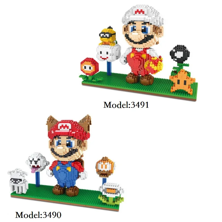 ZMS Big size Cartoon Small Blocks Fire Mario DIY Building Toys Cute Assembly Children Toys Luigi Auction Figures Model Kids Gift
ZMS Big size Cartoon Small Blocks Fire Mario DIY Building Toys Cute Assembly Children Toys Luigi Auction Figures Model Kids Gift