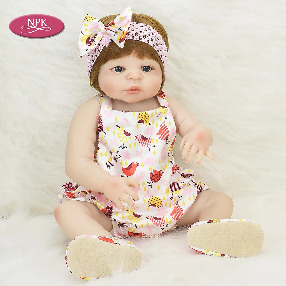 NPK 57CM Real Full Silicone Body Doll Reborn Baby Girl Lifelike Princess Newborn Baies Dolls Bath Toy Bonecas Reborn Bebe Menina
NPK 57CM Real Full Silicone Body Doll Reborn Baby Girl Lifelike Princess Newborn Baies Dolls Bath Toy Bonecas Reborn Bebe Menina