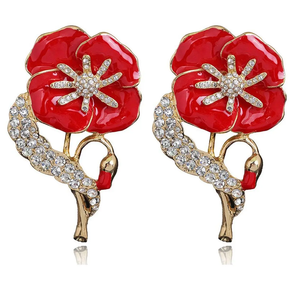 2 pieces of poppy brooch badge ribbon flower green leaves to avoid us forgetting the Legion Day
2 pieces of poppy brooch badge ribbon flower green leaves to avoid us forgetting the Legion Day
