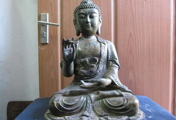 song voge gem S0830 17 Tibet Buddhism classic Copper Bronze Amitabha Tathagata Rulai Buddha Statue
song voge gem S0830 17 Tibet Buddhism classic Copper Bronze Amitabha Tathagata Rulai Buddha Statue