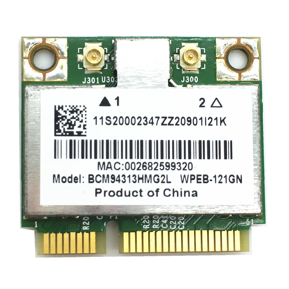 

BCM94313HMG2L BCM94313 BCM4313 Half WLAN Card For B560 V560 G555 G560 Z560 Z565 Series