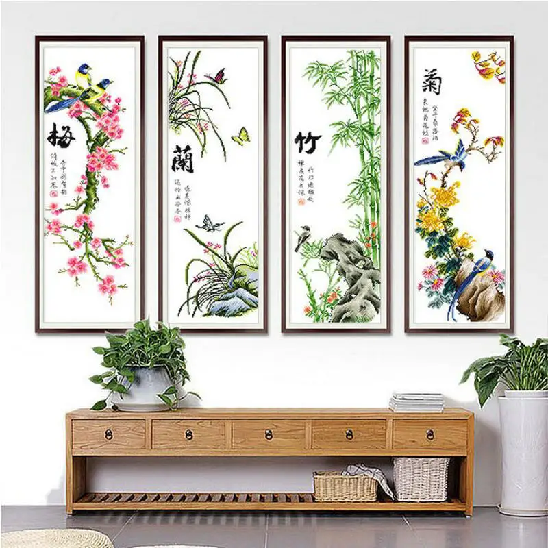 Needlework Sets for Embroidery Kits Home Decor Print Canvas Diy Cross Stitch Kits Home Decor Wall Painting Cotton Thread
Needlework Sets for Embroidery Kits Home Decor Print Canvas Diy Cross Stitch Kits Home Decor Wall Painting Cotton Thread