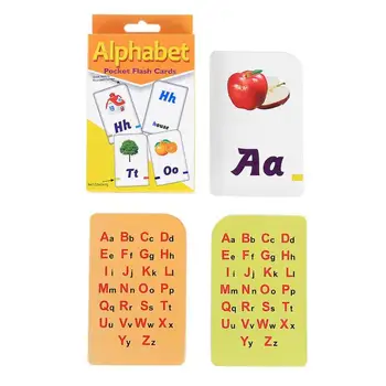 52pcs/box Alphabet Cards Coated Paper Toys for Children Training Early Education Toys English Letter Pattern Learning Card
52pcs/box Alphabet Cards Coated Paper Toys for Children Training Early Education Toys English Letter Pattern Learning Card