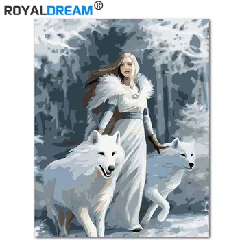 ROYALDREAM Snow wolf beauty DIY Digital Oil Painting By Numbers Europe Abstract Canvas Painting Modern Wall Art Picture Gift
ROYALDREAM Snow wolf beauty DIY Digital Oil Painting By Numbers Europe Abstract Canvas Painting Modern Wall Art Picture Gift