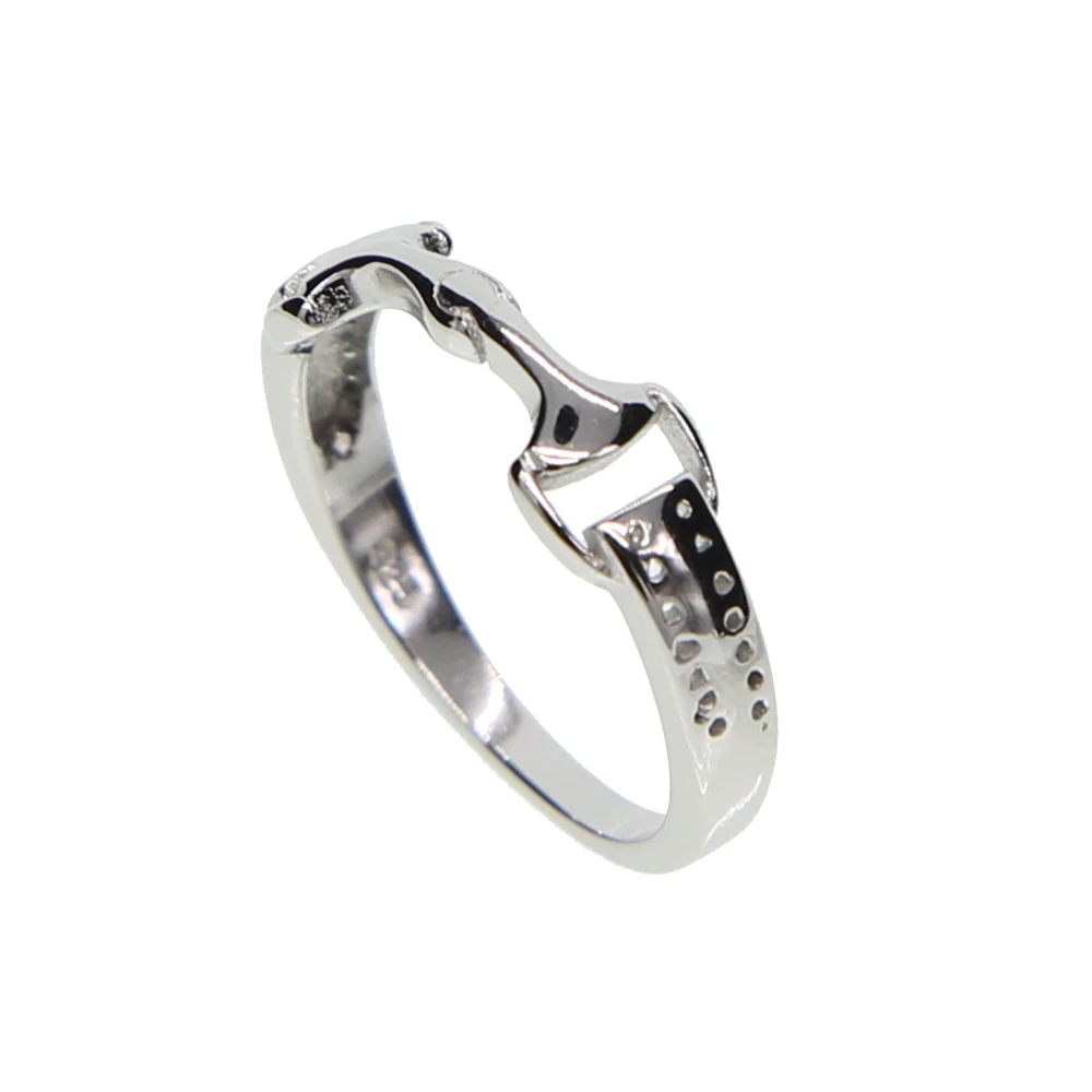 Real 925 Sterling Silver Horse Lover Snaffle Bit Ring Micro Pave Sparking Bling cz Stone Finger Rings For Women Men Engagement
Real 925 Sterling Silver Horse Lover Snaffle Bit Ring Micro Pave Sparking Bling cz Stone Finger Rings For Women Men Engagement