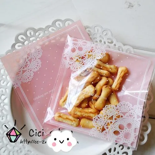 100 pcs/lot Romantic Pink Lace Biscuit Packaging Bag Clear Cookie Packing Plastic Gift Candy Bags For Wedding 7cm*7cm
100 pcs/lot Romantic Pink Lace Biscuit Packaging Bag Clear Cookie Packing Plastic Gift Candy Bags For Wedding 7cm*7cm