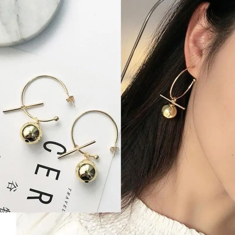 Circle Geometric Temperament Long Section Semi-circular Earrings, Minimalist Exaggerated Personality Earrings Brincos Oorbellen
Circle Geometric Temperament Long Section Semi-circular Earrings, Minimalist Exaggerated Personality Earrings Brincos Oorbellen