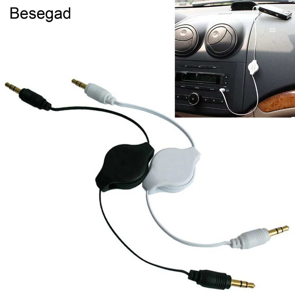 Besegad Flexible Extension Cable Stereo 3.5mm to 3.5mm Jack Car Audio Male Retractable Aux Music Line for iphone 6 plus Samsung
Besegad Flexible Extension Cable Stereo 3.5mm to 3.5mm Jack Car Audio Male Retractable Aux Music Line for iphone 6 plus Samsung