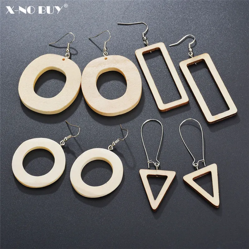 New DIY Hand-made Triangle Rectangle Round Nature Wood Drop Earring For Women Geometric Wooden Alloy Hooks Dangle Earring Female
New DIY Hand-made Triangle Rectangle Round Nature Wood Drop Earring For Women Geometric Wooden Alloy Hooks Dangle Earring Female