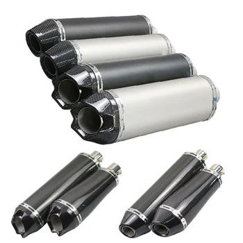 470mm Real Carbon Fiber Silencer System Silp On 38-51mm Motorcycle Exhaust Muffler Pipe With Removable DB Killer
470mm Real Carbon Fiber Silencer System Silp On 38-51mm Motorcycle Exhaust Muffler Pipe With Removable DB Killer