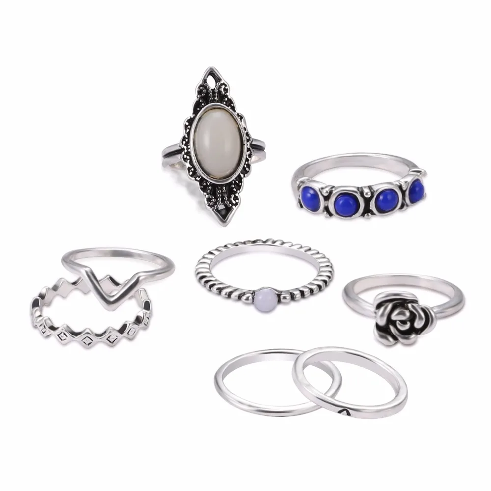 Lureme Antique Silver Bohemia Vintage Punk Boho Rings For Women Knuckle Joint Ring Set 8PCS/Set (rg001956)
Lureme Antique Silver Bohemia Vintage Punk Boho Rings For Women Knuckle Joint Ring Set 8PCS/Set (rg001956)