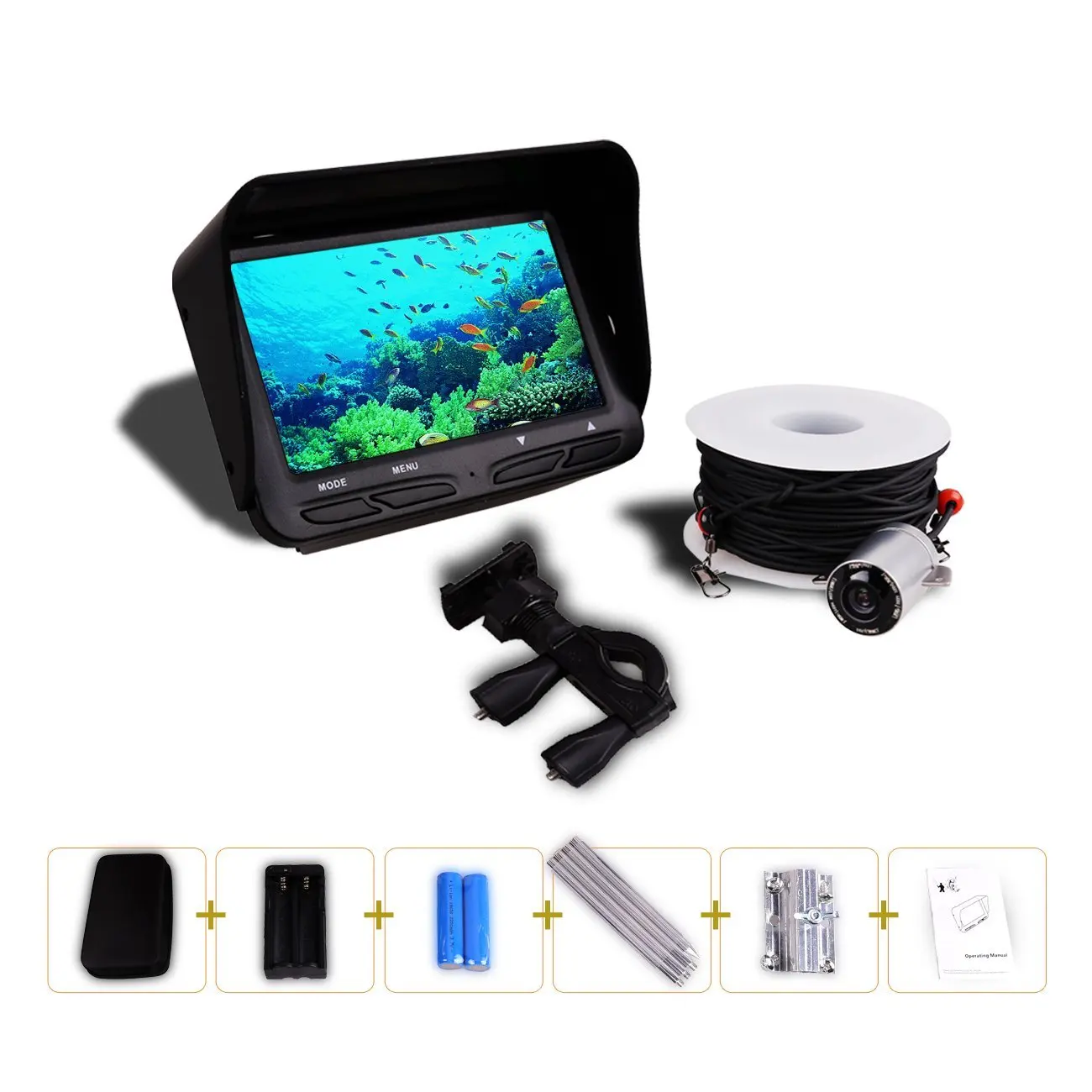 HBUDS Fishing Finder , 4.3 inch TFT LCD Fishing Underwater Camera 140 Degree Wide Angle Lens Monitor for Boat,Ice,Lake Fishing
HBUDS Fishing Finder , 4.3 inch TFT LCD Fishing Underwater Camera 140 Degree Wide Angle Lens Monitor for Boat,Ice,Lake Fishing