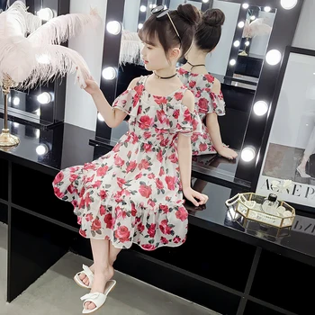 Chiffon Dresses for Girls Off Shoulder Foral Print Dresses Children Clothing Short Sleeve Baby Kids Clothes for Summer Holiday
Chiffon Dresses for Girls Off Shoulder Foral Print Dresses Children Clothing Short Sleeve Baby Kids Clothes for Summer Holiday