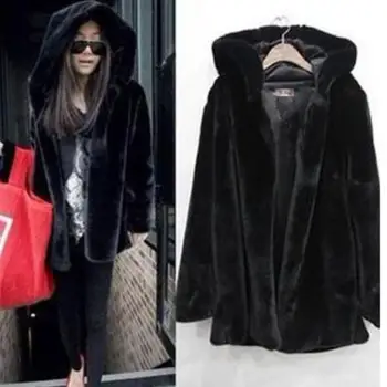 Winter fur coat ladies 2019 retro thick warm autumn hooded black Top coat faux fur casual shirt ladies long furry fur Plus size
Winter fur coat ladies 2019 retro thick warm autumn hooded black Top coat faux fur casual shirt ladies long furry fur Plus size