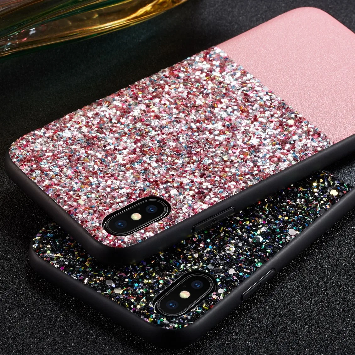 Роскошный блестящий чехол для iPhone X XS Max XR жесткий накладка 7 8 6 6s Plus чехол|Бамперы| |
