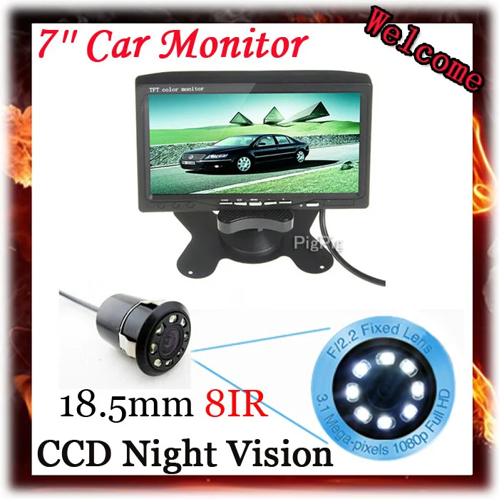7 Inch Color TFT LCD Display DC 12V Car Rear View Headrest Monitor With 2 Channels Video Input For 8 IR LED Reversing Camera
7 Inch Color TFT LCD Display DC 12V Car Rear View Headrest Monitor With 2 Channels Video Input For 8 IR LED Reversing Camera