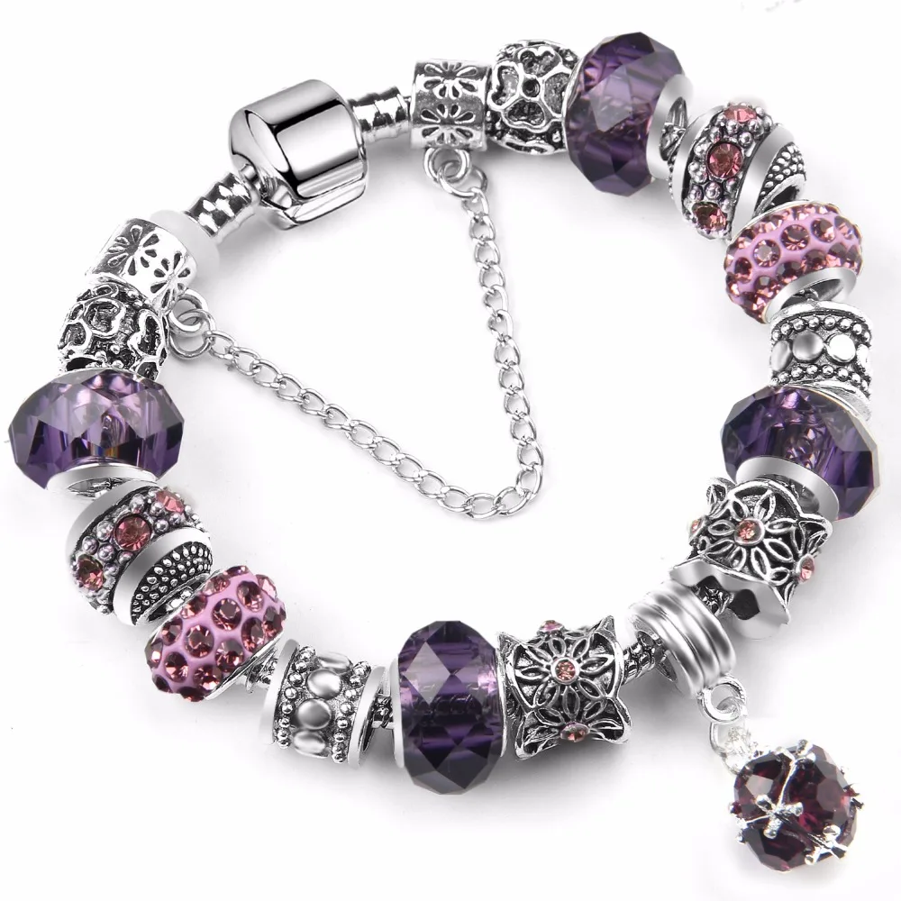2018 Antique Silver Charm Bracelet & Bangle With Love Flower Crystal Ball Women Beads Bracelets Wedding Jewelry dropshipping
2018 Antique Silver Charm Bracelet & Bangle With Love Flower Crystal Ball Women Beads Bracelets Wedding Jewelry dropshipping
