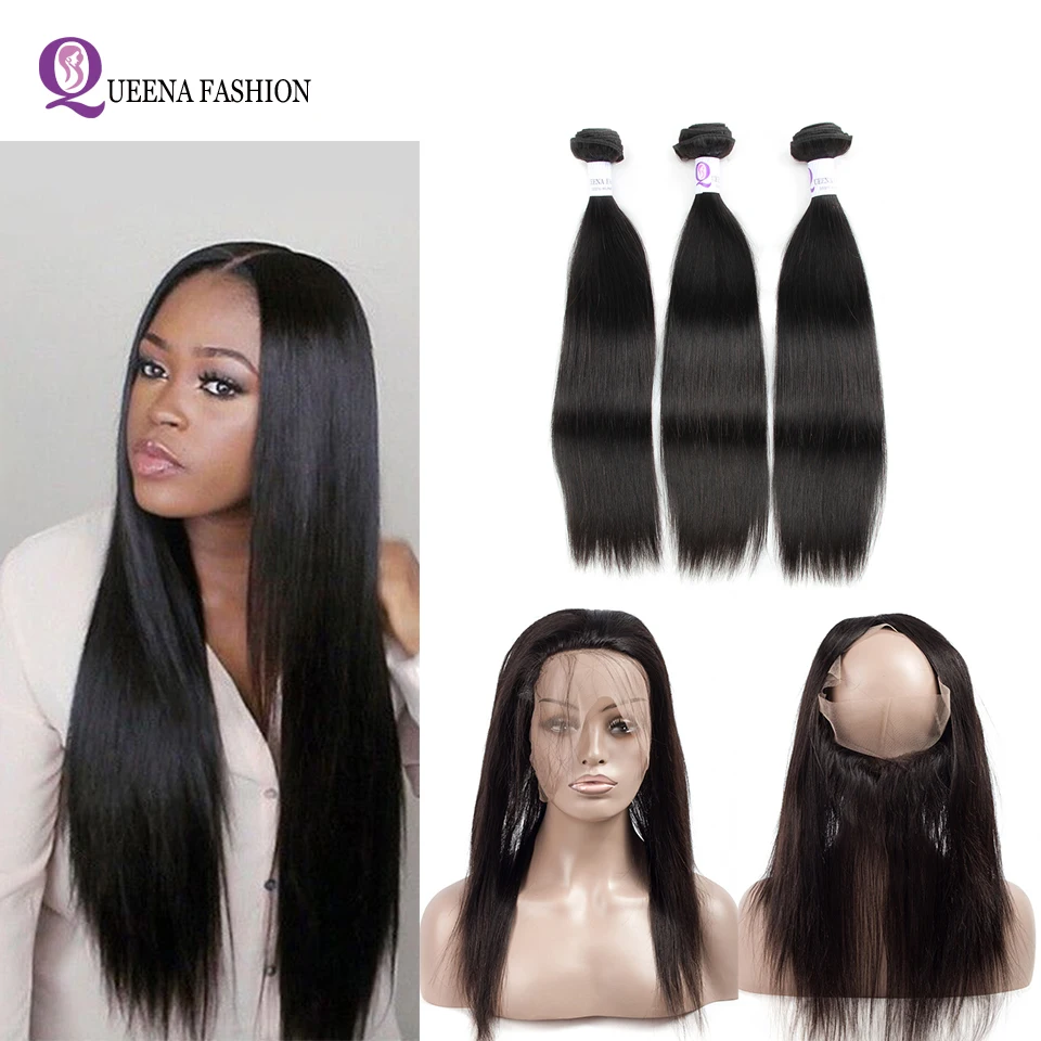 360 Lace Frontal Closure With Bundle Brazilian Straight Human Hair 3 Bundles With 360 Closure Pre Plucked With Baby Hair 4Pcs
360 Lace Frontal Closure With Bundle Brazilian Straight Human Hair 3 Bundles With 360 Closure Pre Plucked With Baby Hair 4Pcs