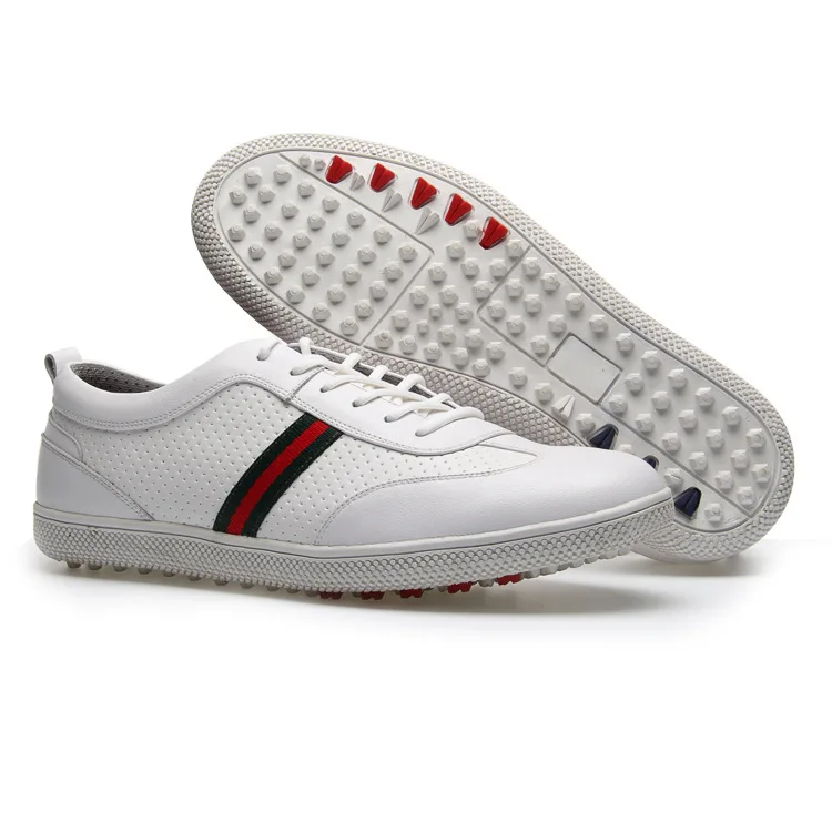 Quality High End Men Golf Shoes Male Waterproof Head Layer Cowhide Rotating Nail Shoes Activities Daily Sports Shoes White Black
Quality High End Men Golf Shoes Male Waterproof Head Layer Cowhide Rotating Nail Shoes Activities Daily Sports Shoes White Black