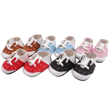 14.5 inch Girls doll shoes Fashionable lace-up shoes PU American new born accessories Baby toys Sports shoe x62
14.5 inch Girls doll shoes Fashionable lace-up shoes PU American new born accessories Baby toys Sports shoe x62