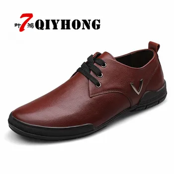 QIYHONG Brand 2018 Fashion Casual Men Shoes, High Quality Leather Shoes Men, Lace Up Men Casual Shoes
QIYHONG Brand 2018 Fashion Casual Men Shoes, High Quality Leather Shoes Men, Lace Up Men Casual Shoes
