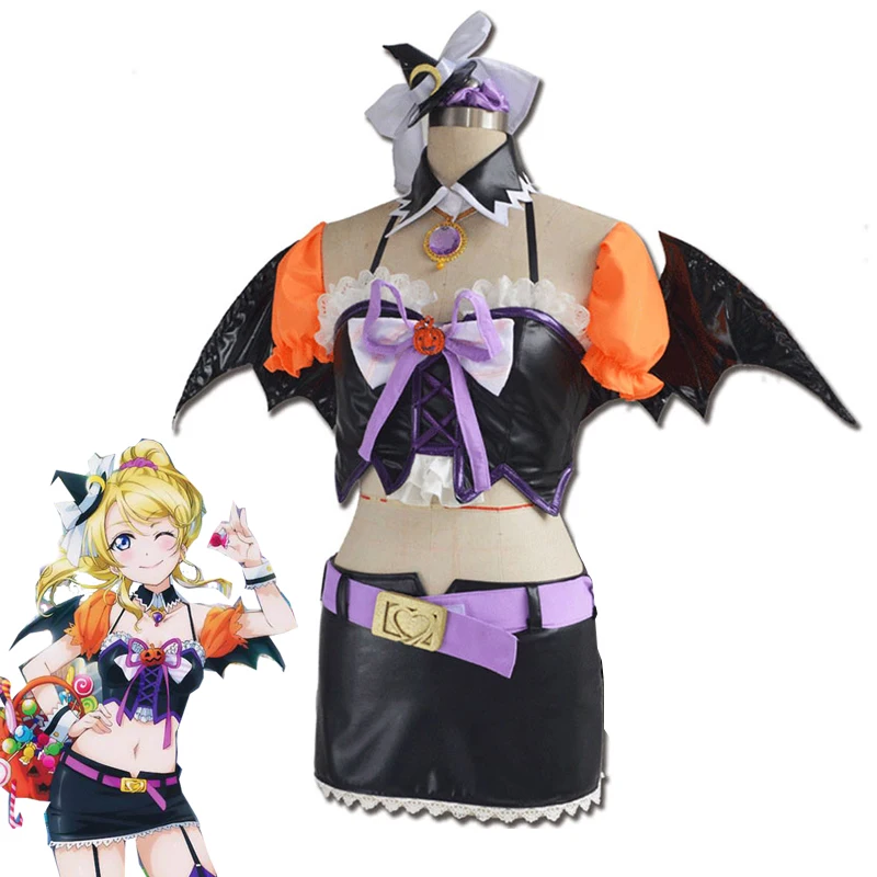 2018 Anime Love Live! Eli Ayase Cosplay Costume Eli Ayase Dress Halloween Carnival Cute Devil Uniforms Custom Made
2018 Anime Love Live! Eli Ayase Cosplay Costume Eli Ayase Dress Halloween Carnival Cute Devil Uniforms Custom Made