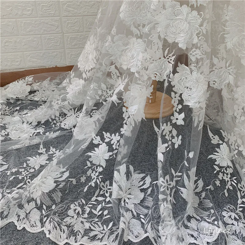 New Style Classy French Tulle Embroidery Tulle Lace fabric DIY Sewing Couture Wedding Dress Lace Fabric 1 Yard
New Style Classy French Tulle Embroidery Tulle Lace fabric DIY Sewing Couture Wedding Dress Lace Fabric 1 Yard