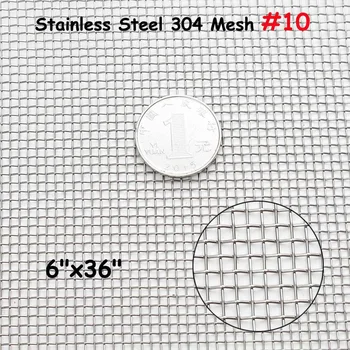 15x91cm Woven Wire 304 Stainless Steel Filtration Grill Sheet Filter 10 Mesh
15x91cm Woven Wire 304 Stainless Steel Filtration Grill Sheet Filter 10 Mesh