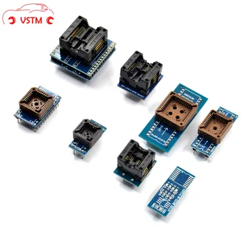 VSTM 8 PCS Programmer Adapters Socket Kit SOP8+SOP16 +PLCC32 +PLCC44 Adapter for TL866CS TL866A RT809H Programmer
VSTM 8 PCS Programmer Adapters Socket Kit SOP8+SOP16 +PLCC32 +PLCC44 Adapter for TL866CS TL866A RT809H Programmer