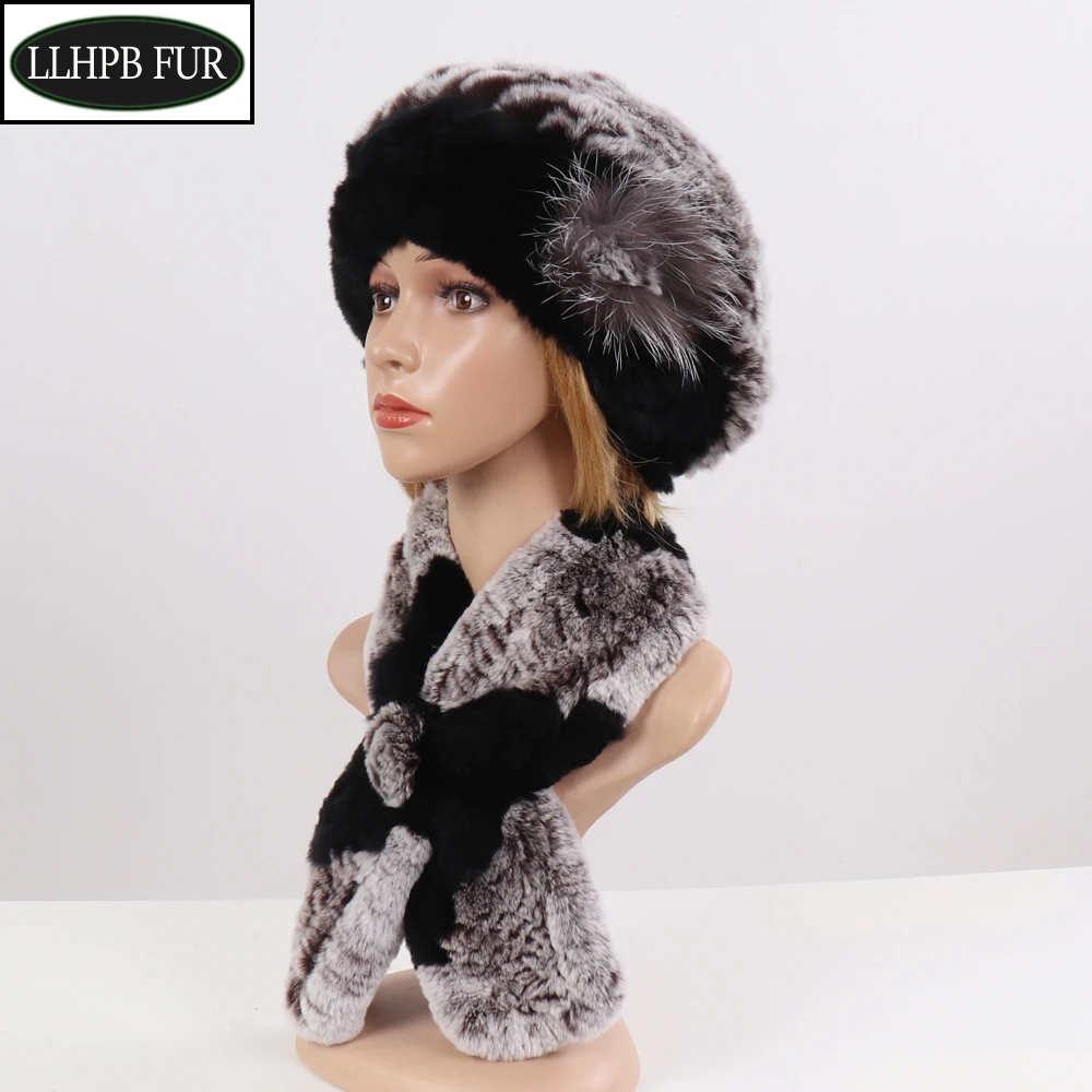 2019 New Winter women Warm Real Rex Rabbit Fur Hat With Natural Rex Rabbit Fur Scarf 2 Pieces Sets Fashion Headgear And Muffler
2019 New Winter women Warm Real Rex Rabbit Fur Hat With Natural Rex Rabbit Fur Scarf 2 Pieces Sets Fashion Headgear And Muffler